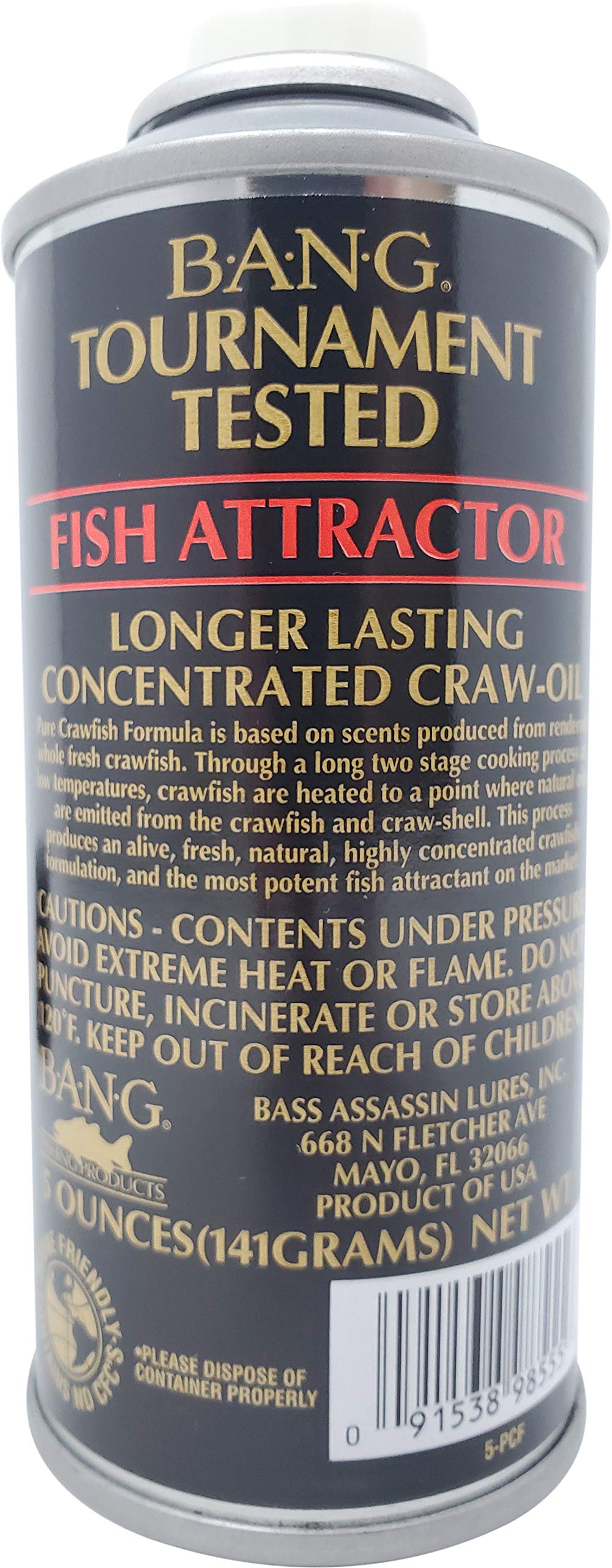 Amazon.com : Bass Assassin Bang Pure Craw Formula Lure, 5-Ounce : Fishing  Bait Traps : Sports & Outdoors