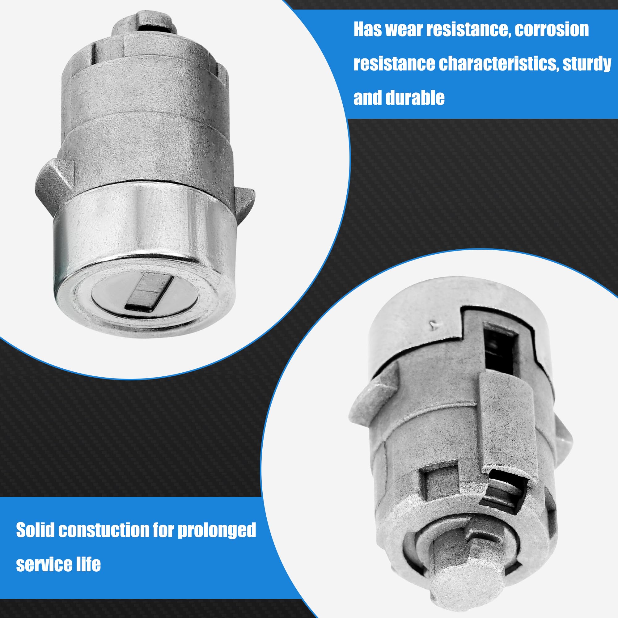 Juego Cerraduras Delanteras Tahoe Juego De Cilindros De Cerradura Para Puerta Delantera De Chevrolet C1500, Tahoe, Yukon (1995-2001) Con Llaves Repuesto Puerta GM