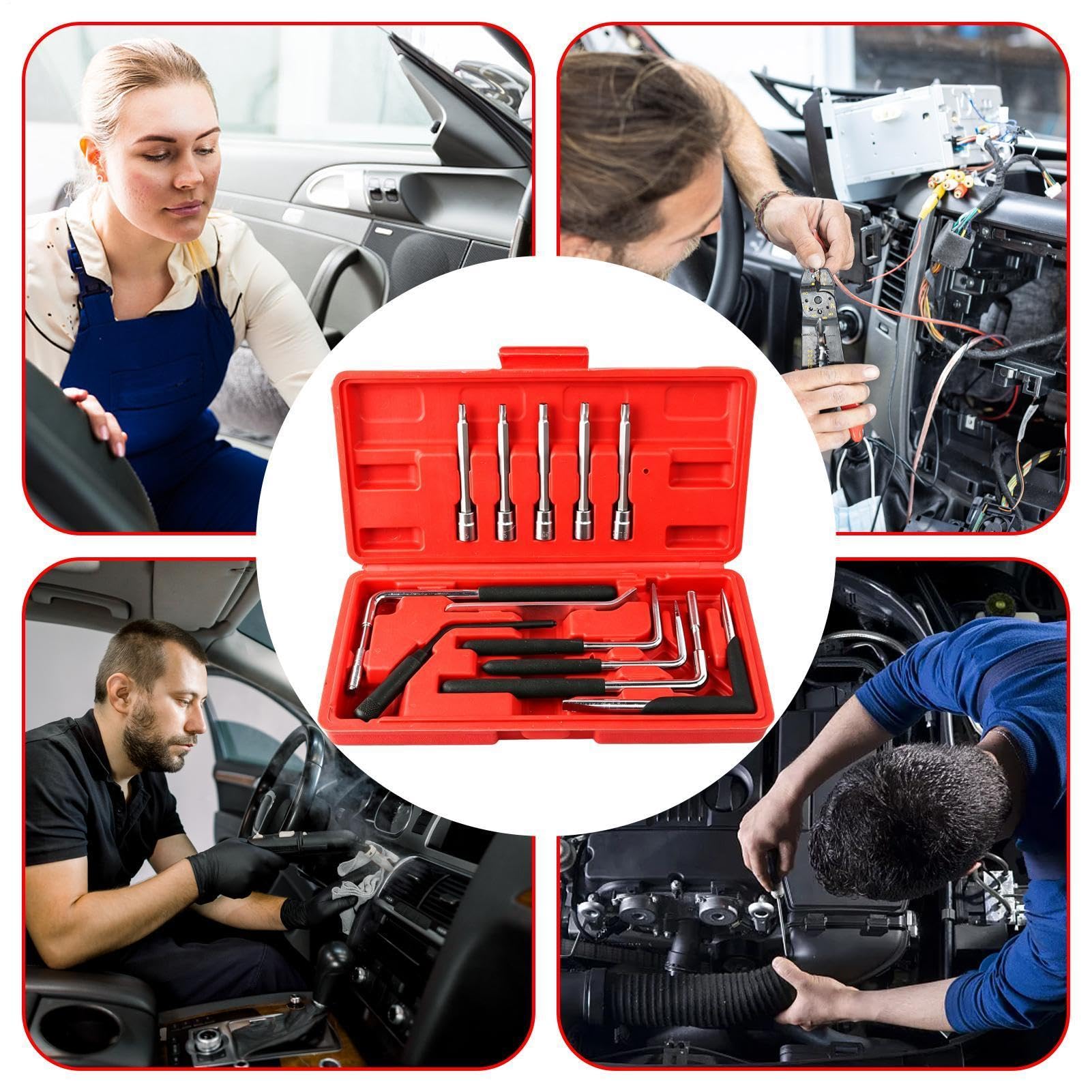 - Outil de démontage pour voiture - Lot de 12 clés de démontage et de