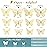 3D Gold Butterfly Wall Decor 3 Sizes 4 Styles Butterfly Party Decorations Cake Decorations Removable Stickers Wall Decor Room Mural Metallic Kids (Gold, 48Pcs)