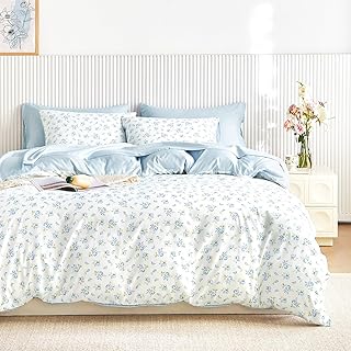 Wake In Cloud - Coquette Duvet Cover Set, Floral Cottagecore Flower Shab...