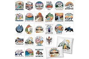 Adventure Camping Iron on Stickers for Clothes: Spruce Up Your Wardrobe with Wilderness Flair