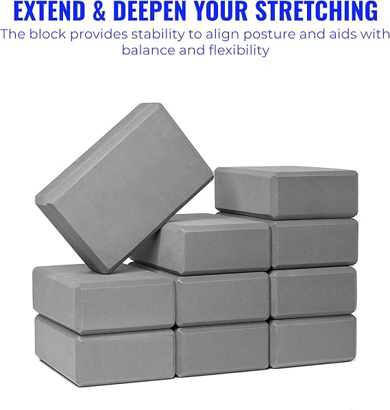 3in Foam Bulk Yoga Blocks, 10 Pack