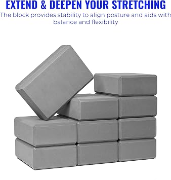 3in Foam Bulk Yoga Blocks, 10 Pack