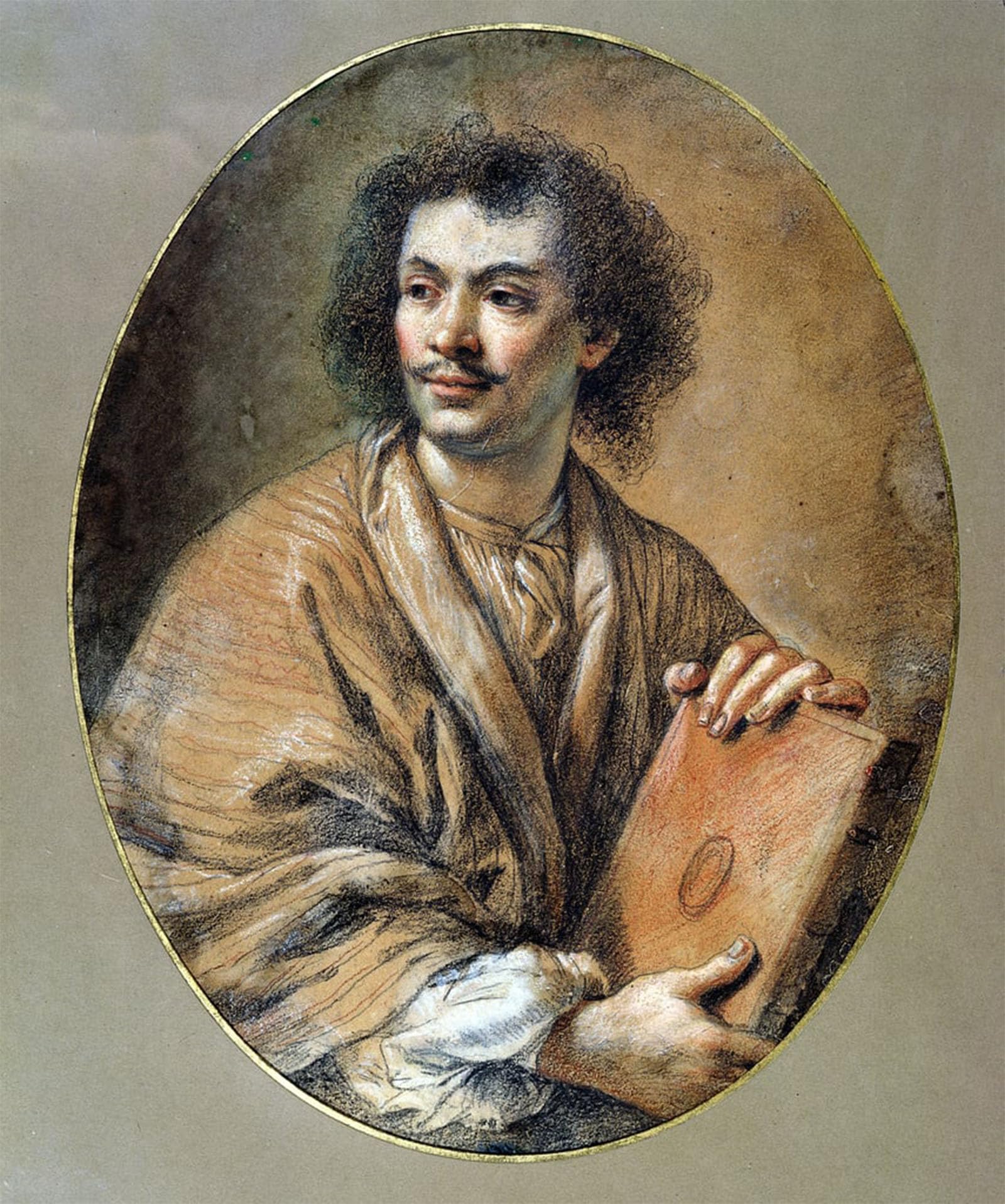 SERENDIPITP Abstract Painting Mural Print Picture Wall Decor Painting Portrait of Moliere by Claude Lefebvre Vintage Wall Artwork for Home Decor 60x90cm