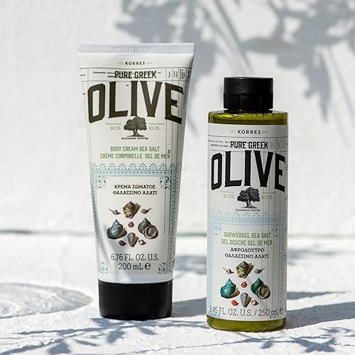 Miniatura 7 de KORRES Loción corporal de oliva para piel seca, crema hidratante con vitamina E, aloe y aceite de oliva puro griego para el cuidado del cuerpo