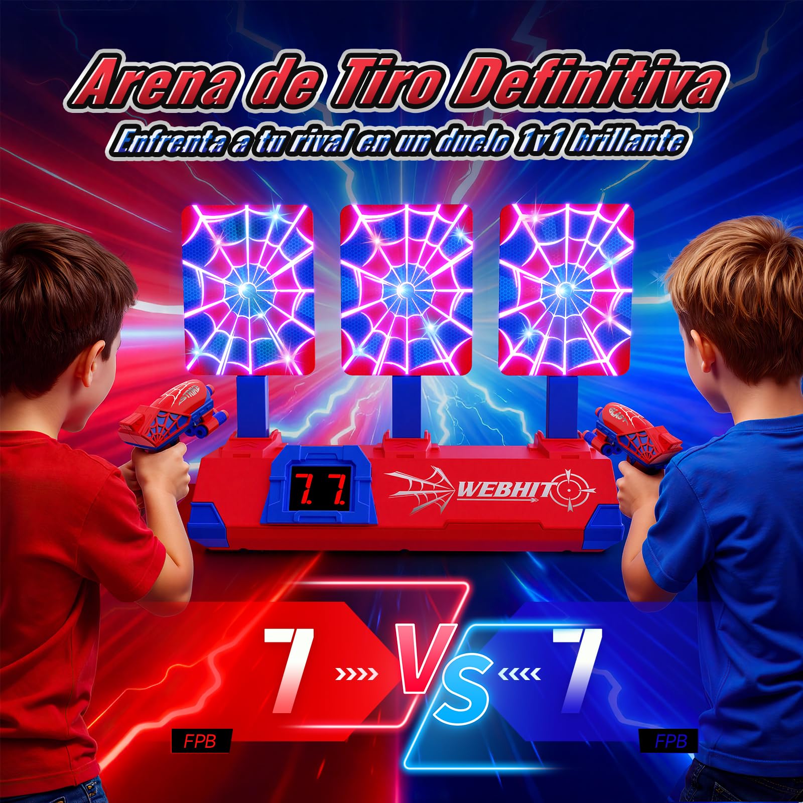 Mirthigig Diana Electronica con Pistola Luminosos Automático Reinicio, Juguete Niño 3-12 Años Juegos Exterior Jardin Niños 4 5 6 7 8 9 10 11 Años Regalo Niño 3-10 Años Regalos Cumpleaños Brinquedos