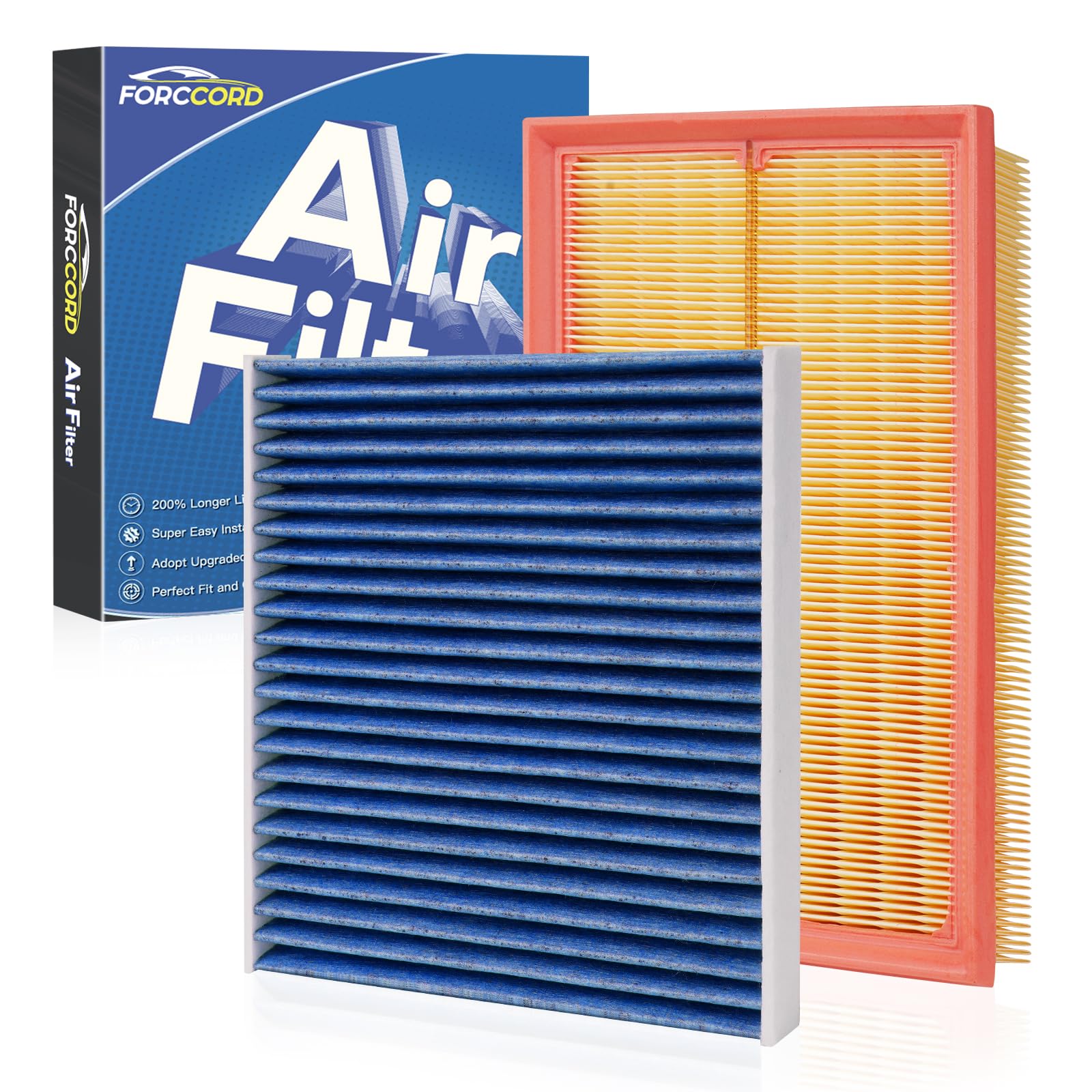 Cabin &amp; Engine Air Filter Kit for Volkswagen Jetta 2019-2021 1.4L
