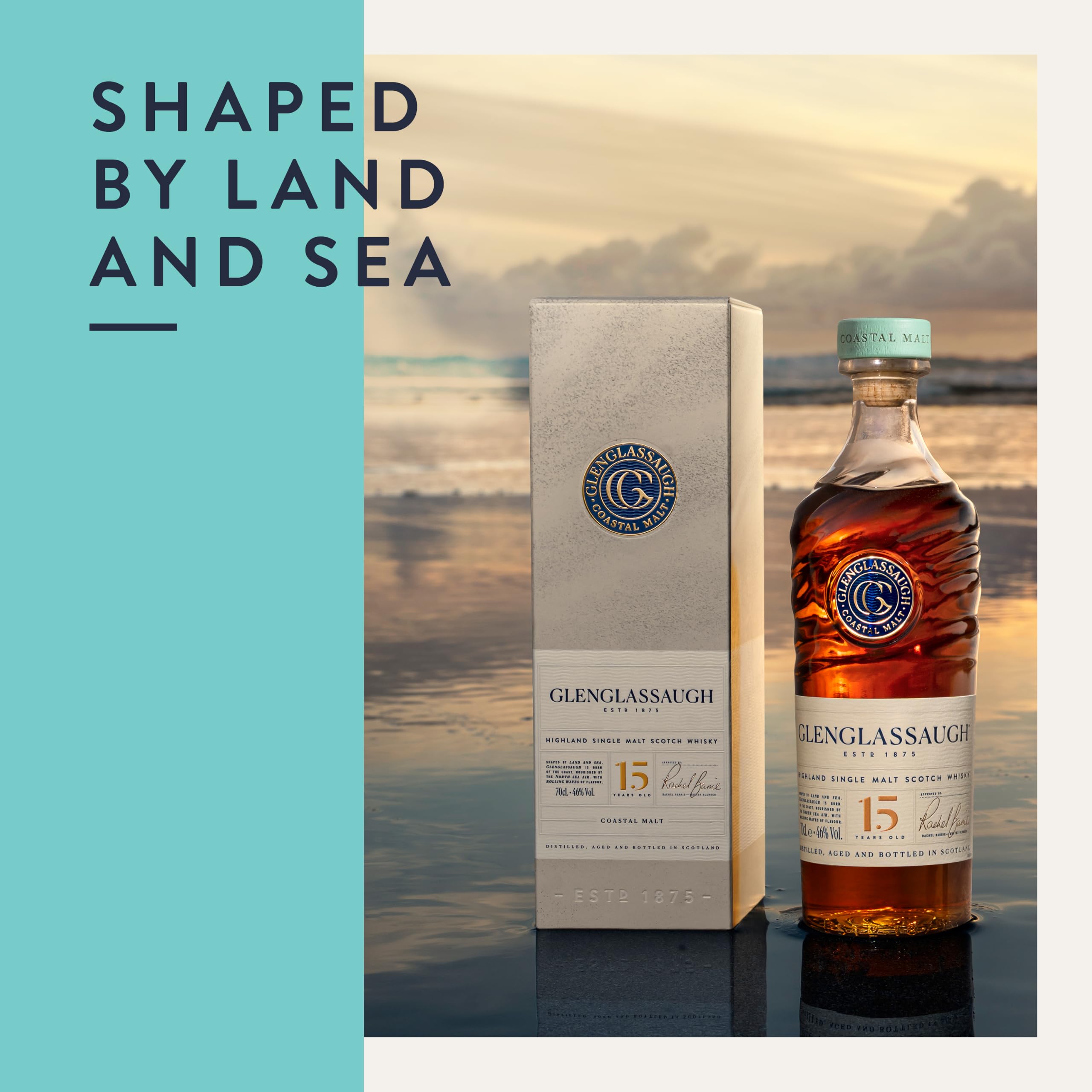Glenglassaugh 15 Jahre - Geschenkempfehlung mit Verpackung - 0.7L/ 46% Vol.