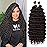 Eerya Long Curly Braiding Hair 18 Inch 2 Packs Deep Ocean Wave Crochet Hair for Black Women Deep Wave Braiding Hair for Boho Braids18 inch, 2