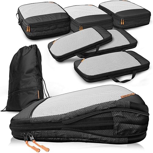 Sacs de compression pour valises et sacs à dos [7 pièces LOONARA