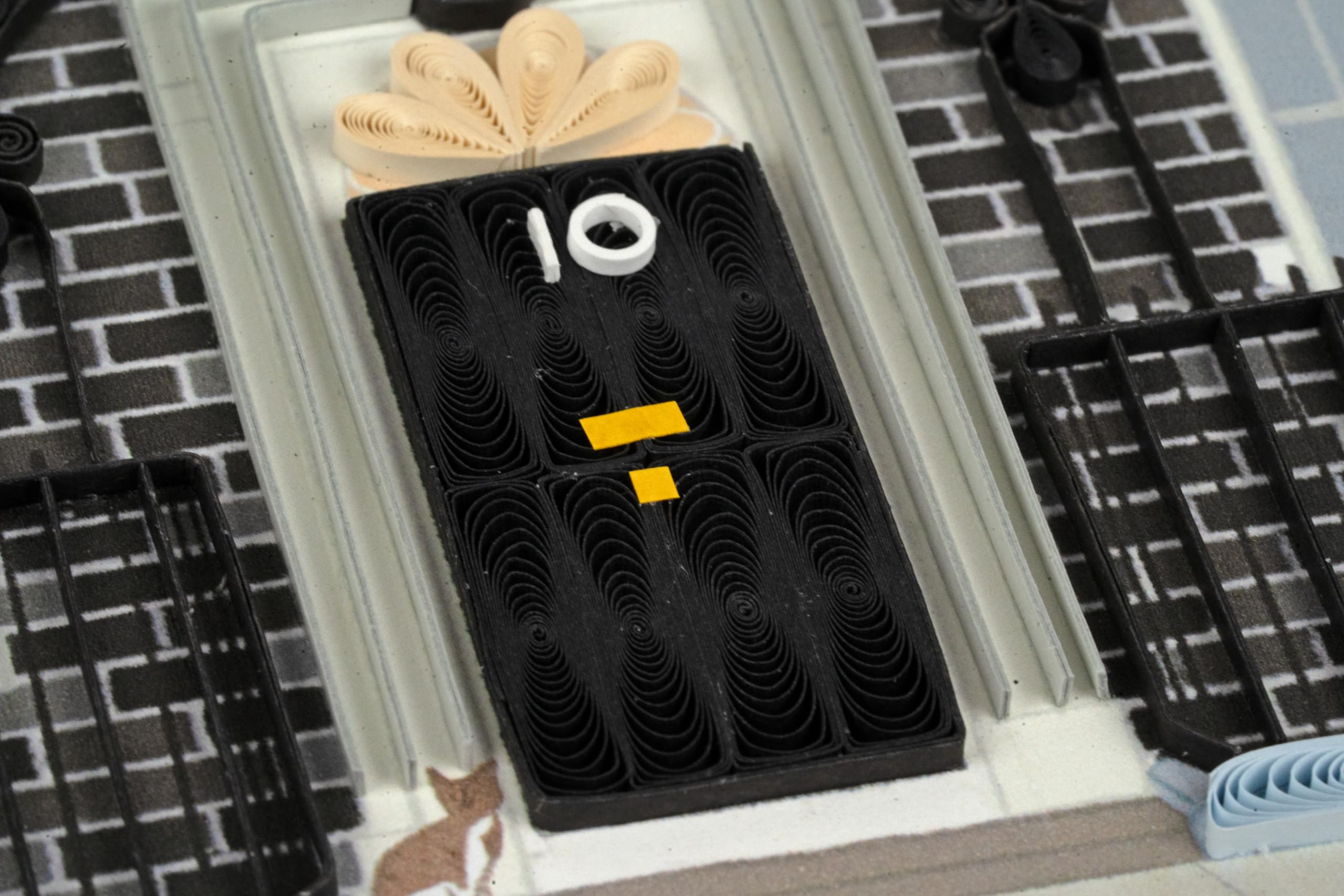 Quilling 10 Downing Street Prime Minister Hand-Finished Art Greeting Card Frameable Art, Suitable for Framing in a Card Frame - Image 3
