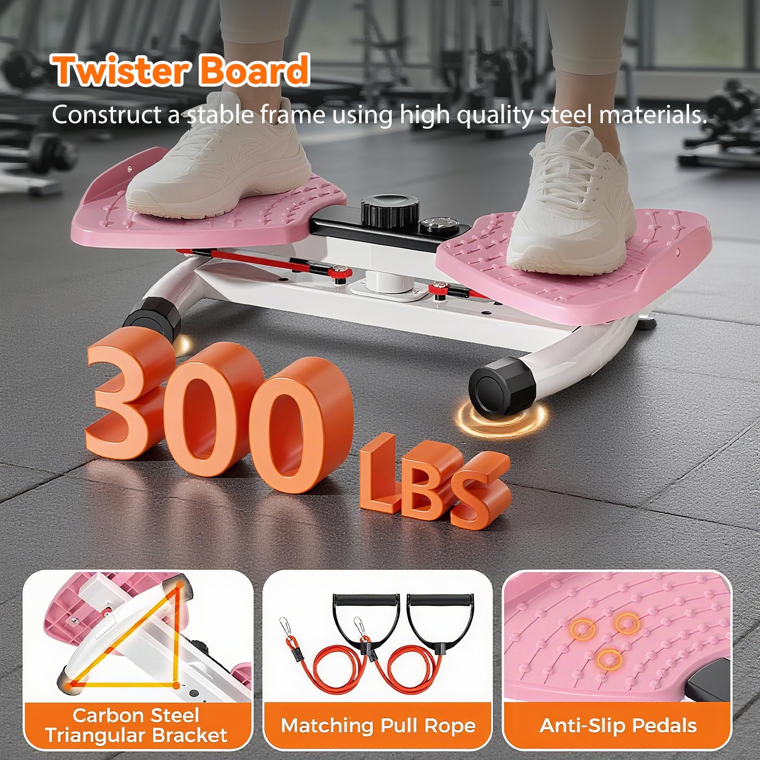 Twist Stepper,Planche Pilate,Twist Waist Board,Planches De Torsion Twist Board Power Twister Plateforme,Fitness à Domicile Exercice Abdominal Appareil d'Entraînement Les Abdominaux