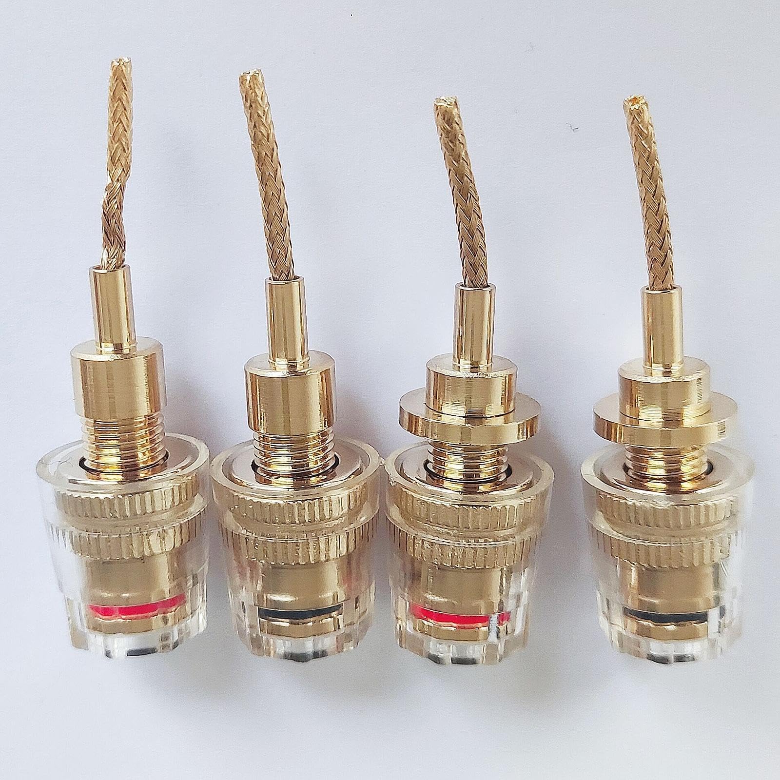 4Pcs 4mm Banana Plug Convenient Installation Adapter Banana Socket Connector-image-2