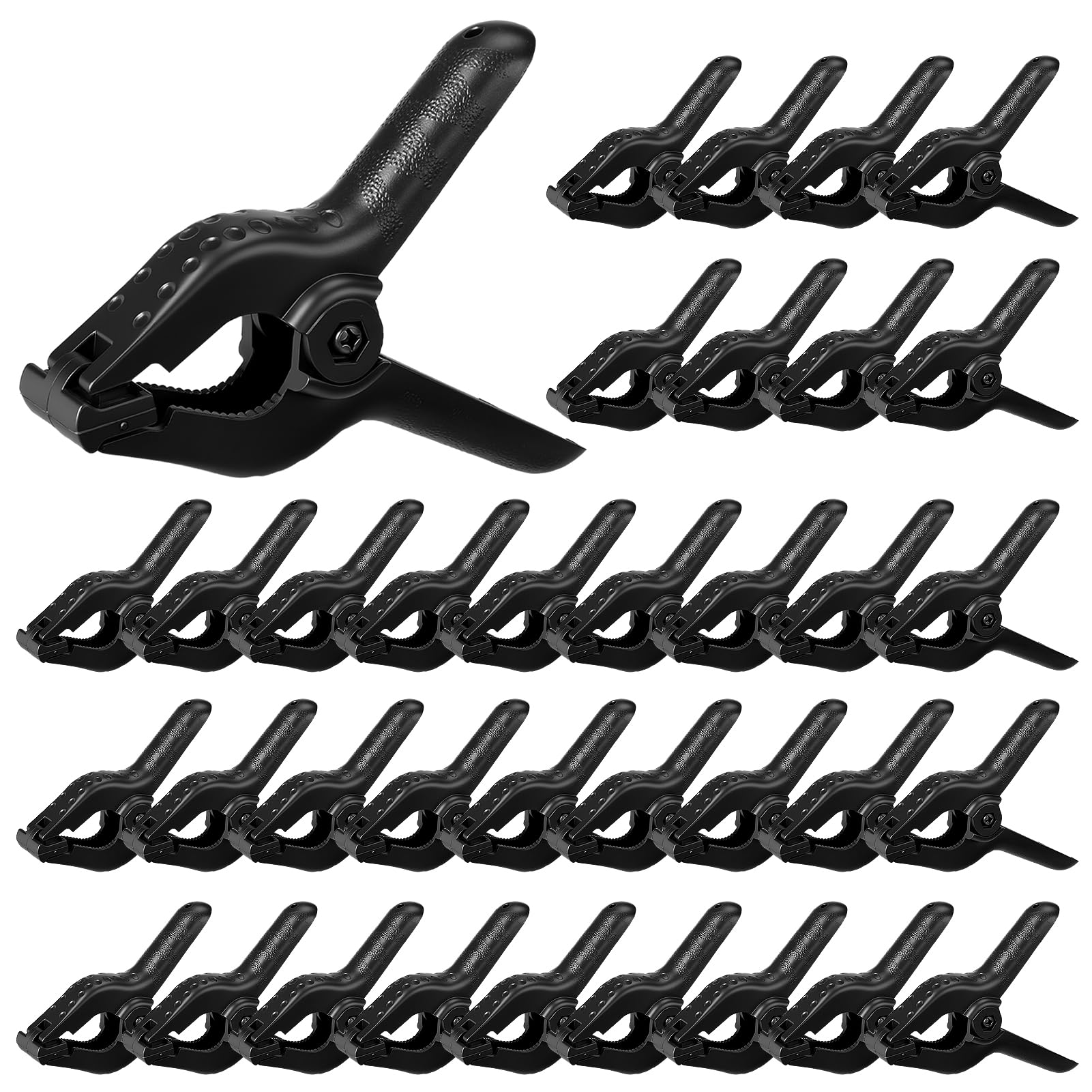 24Pcs Strong Grip Pool Cover Clips for Above Ground Pools, No Tears, 5.5''L