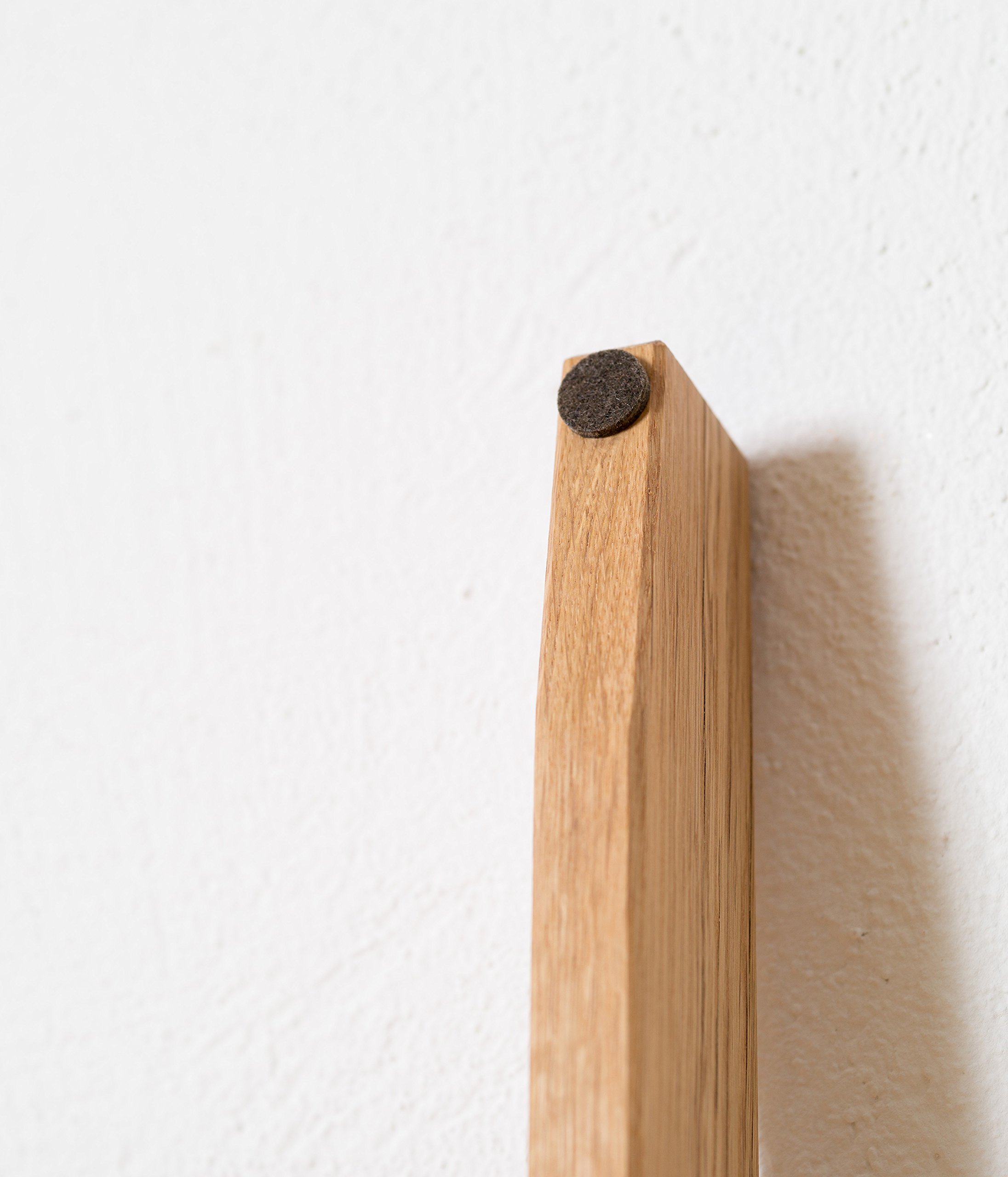 Kleiderleiter Massivholz Eiche, Premium-Handtuchleiter, 171 cm, 6 Sprossen | Multifunktionale Holzleiter für Bad, Sauna und Wohnräume als Handtuch-, Kleider- oder Dekoleiter, mit Leinöl geschützt
