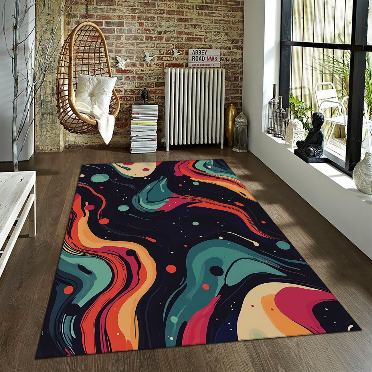 Tapis de salon psychédélique pour sublimer votre salle de jeux