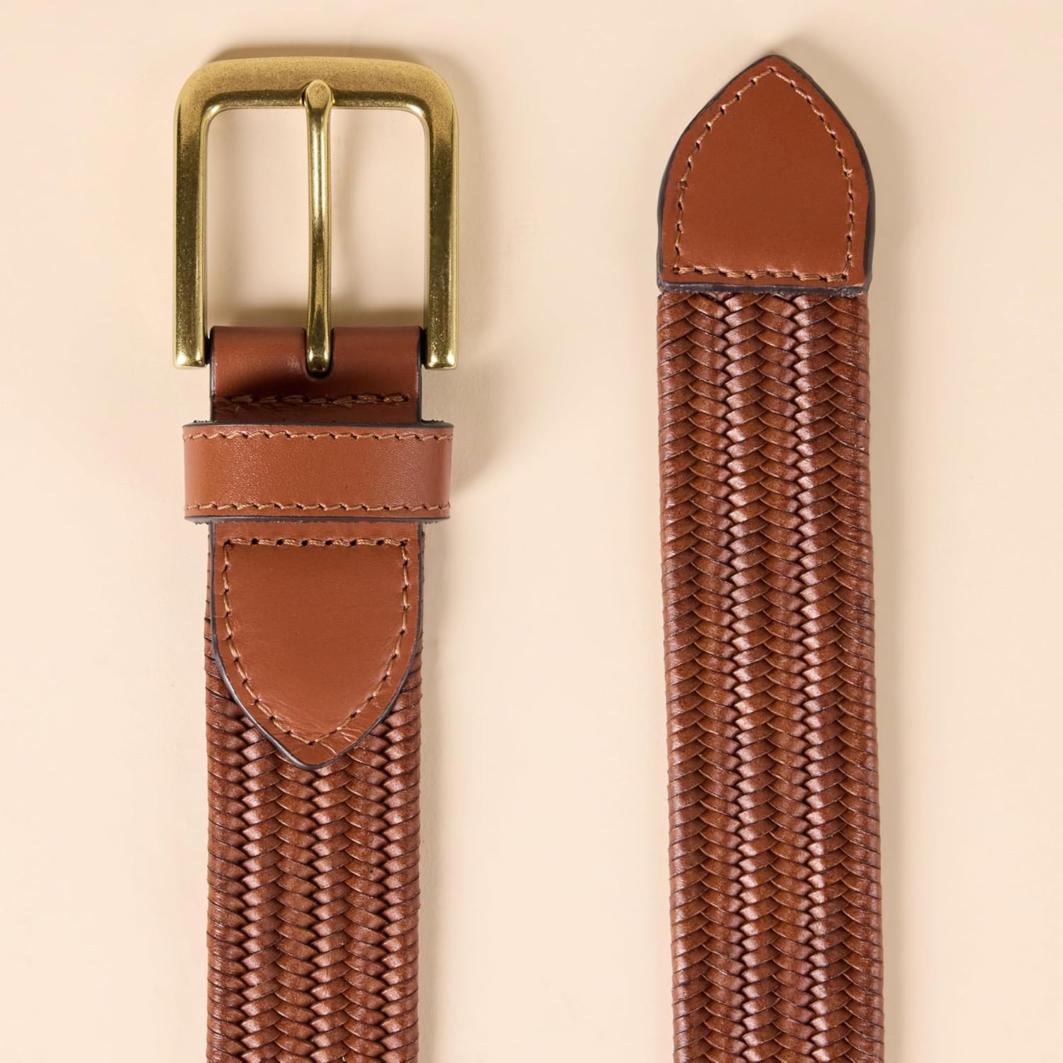 Amazon Essentials Men's Tubular Stretch Weave Belt - Image 3