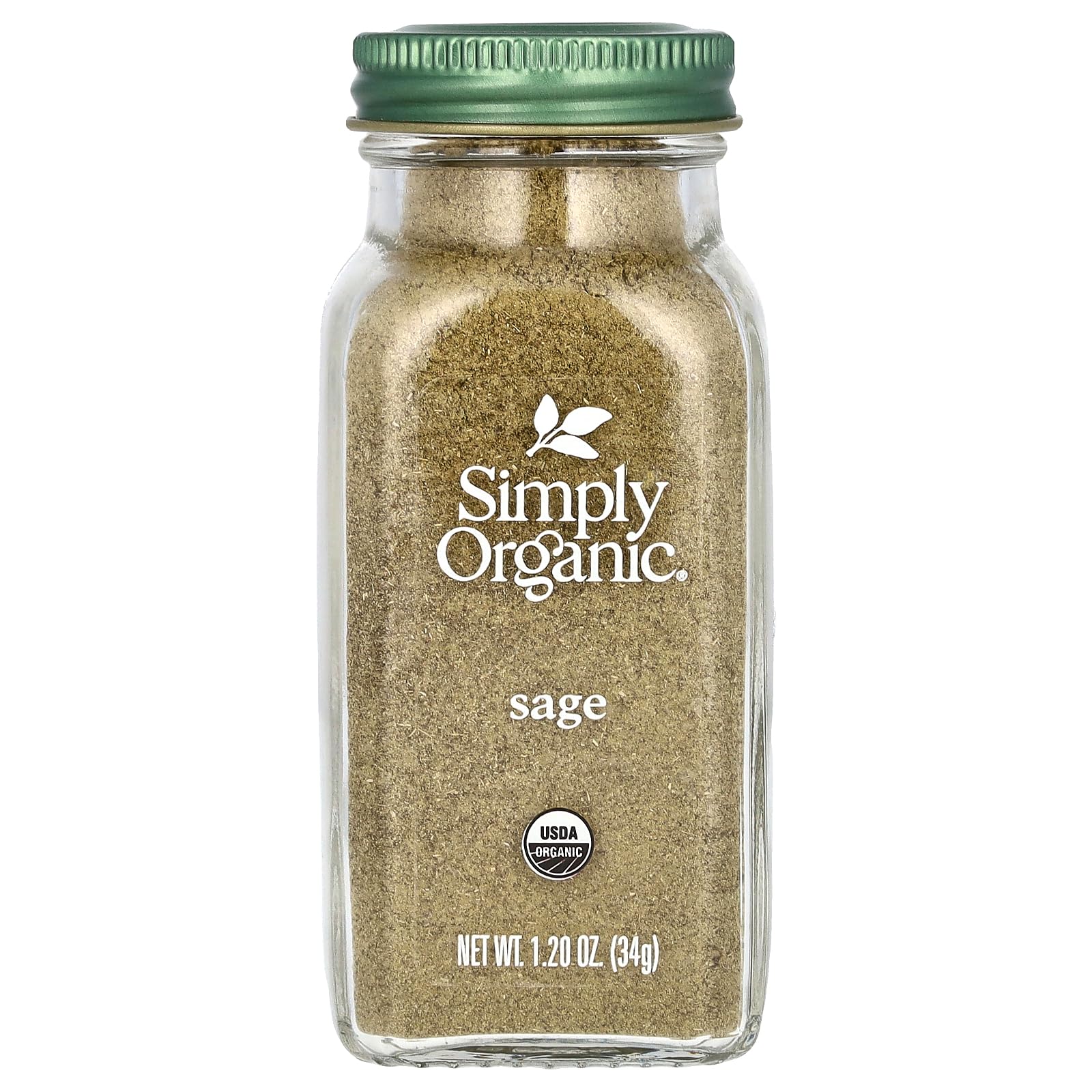 Simply Organic Organic Ground Sage, 1.2 Oz