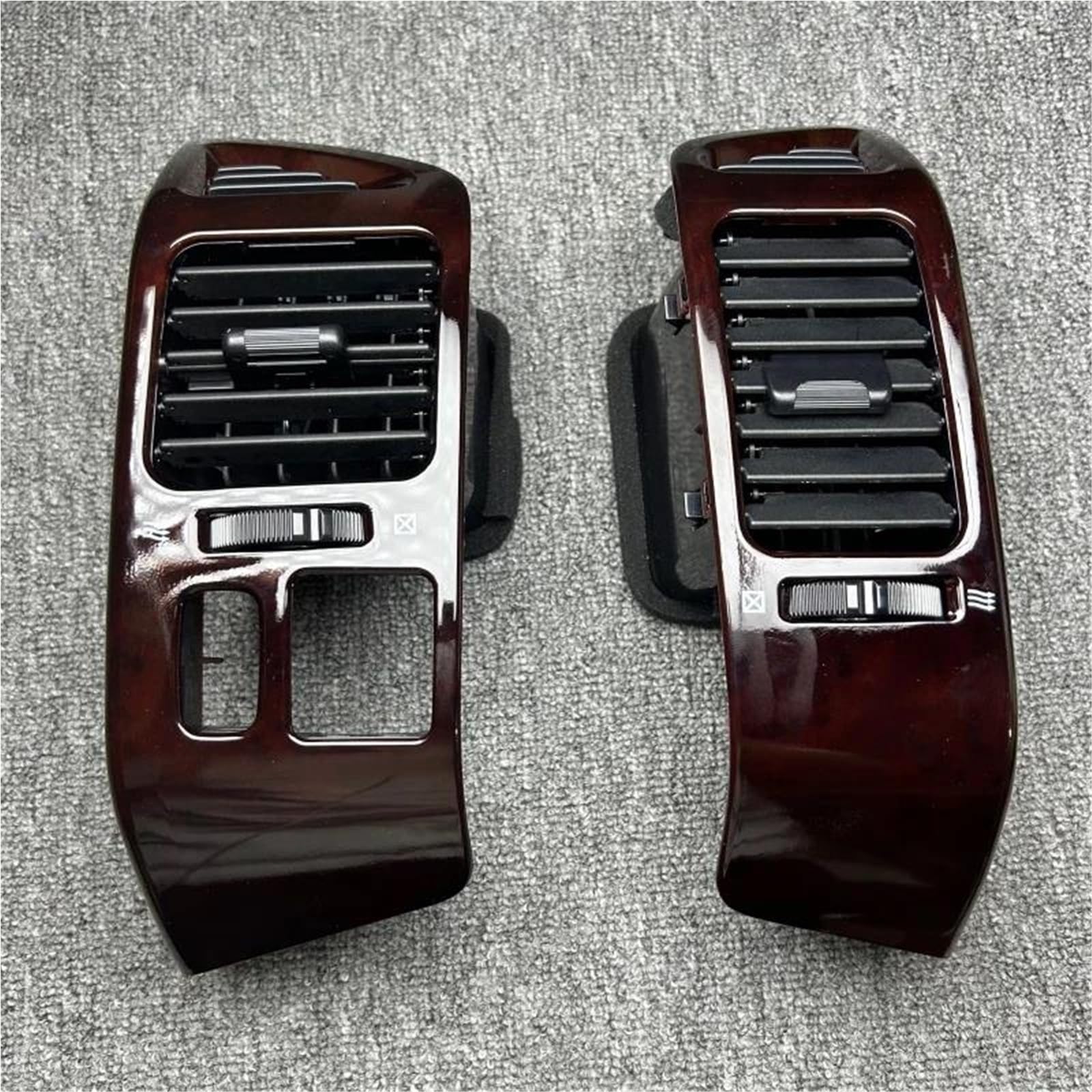 Csspdm Black Left And Right Air Vent Panel For Car A/C Air Vent Outlet Air-Conditioning Installation For Mitsubishi For Pajero V73 V75 V77 For Montero(Black Left And Right)