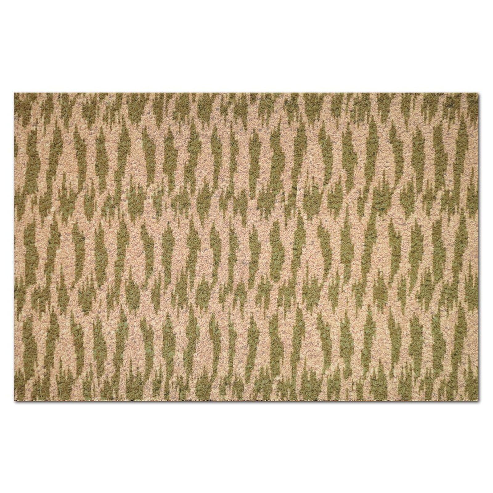 Tapis de bienvenue paillasson coco intérieur extérieur Green Earth Ikat 40,6 x 61 cm