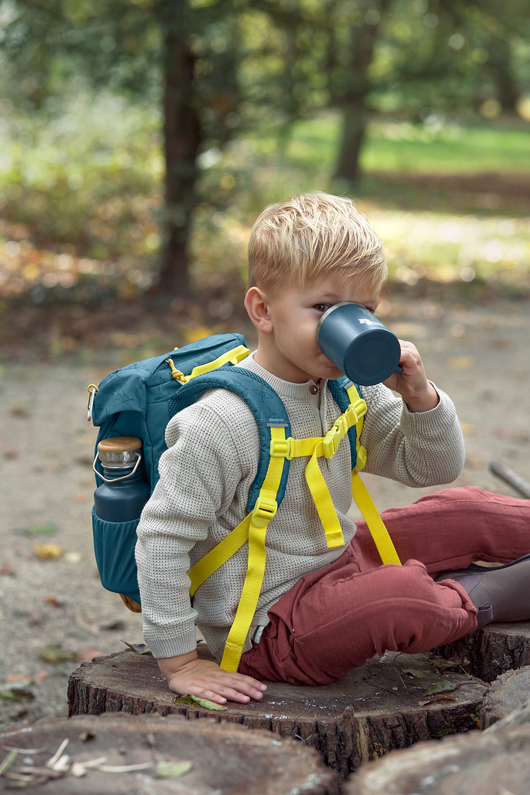 LÄSSIG Mochila de jardín de Infancia con Bandolera Repelente al Agua, 9 litros/Mini Outdoor Backpack