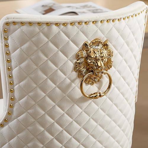 Miniatura 4 de Chummaven Juego de 2 taburetes de bar de terciopelo dorado, modernos taburetes giratorios ajustables en altura de mostrador con respaldo alto