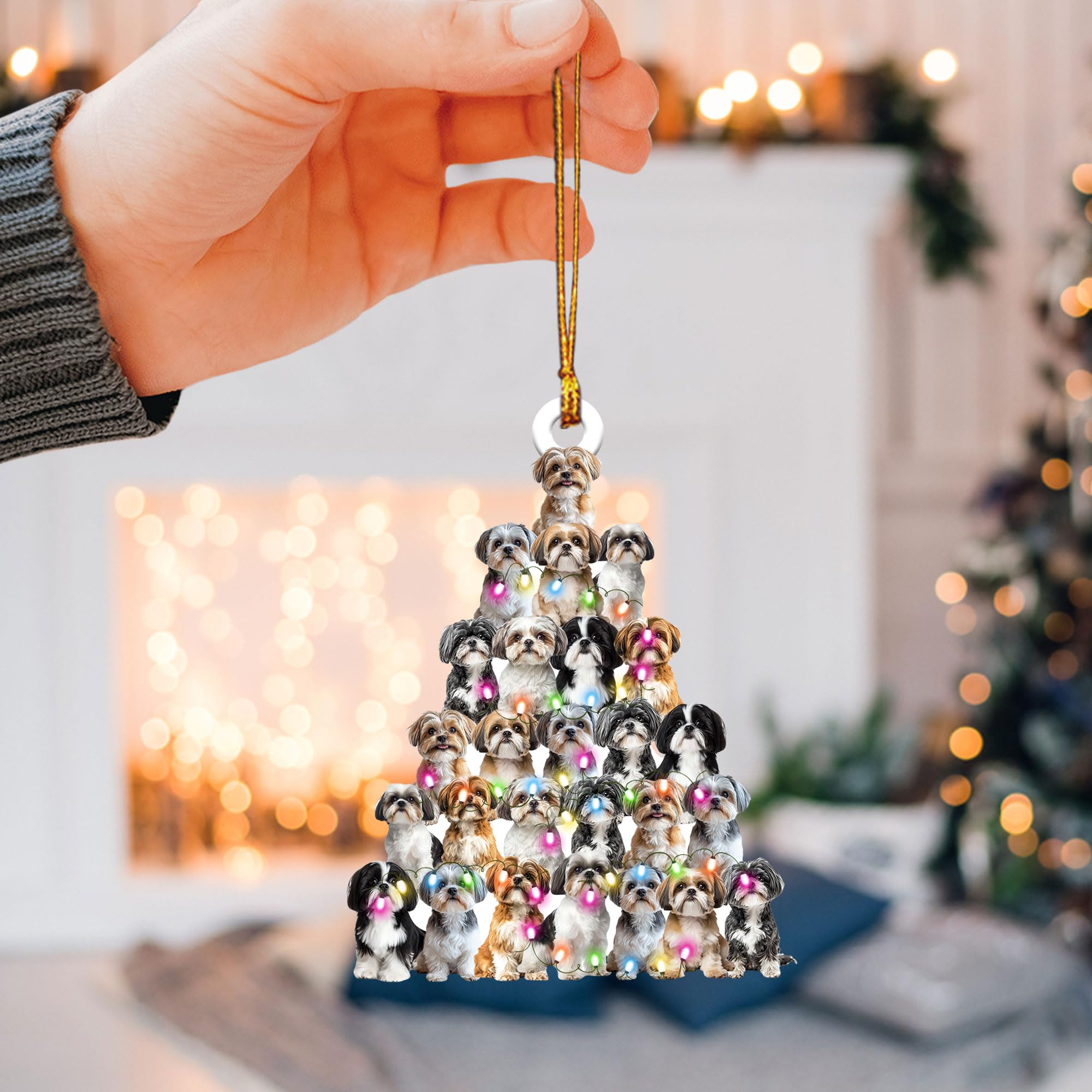 シーズークリスマスツリー置物 Amazon.co.jp: Talataca ラブリー シーズー クリスマス 松の木型