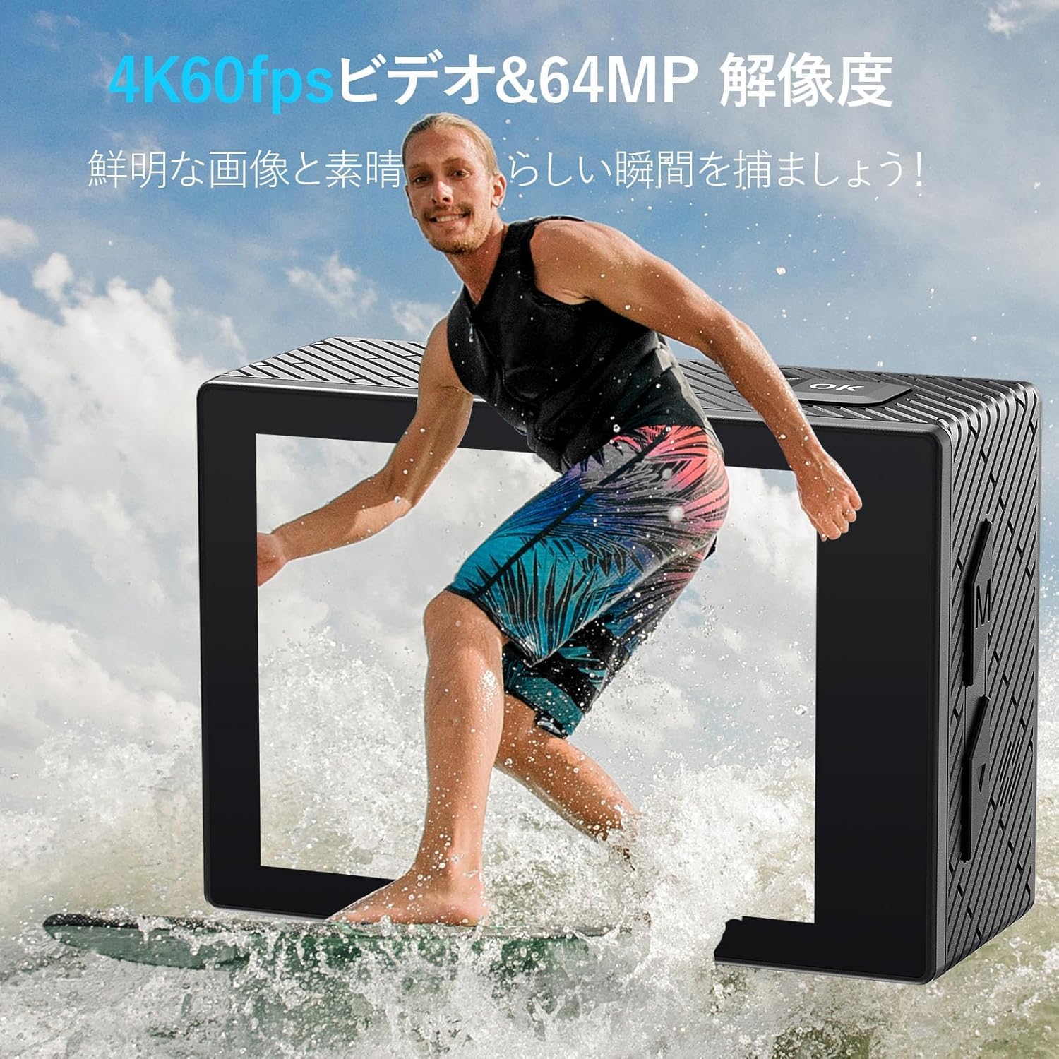 Amazon | Hiicam Speed20 アクションカメラ ウェアラブルカメラ 4K
