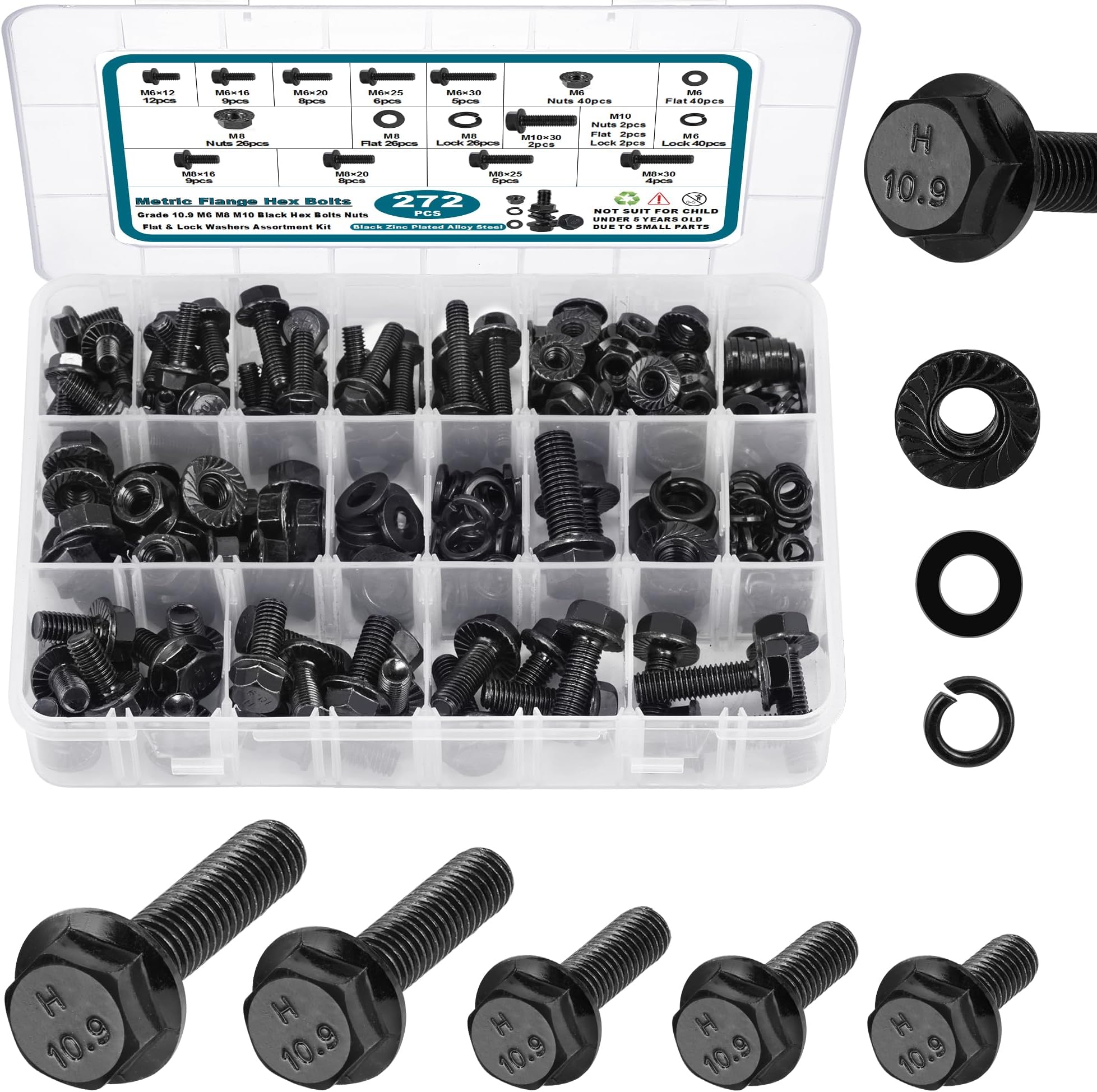 Jackson Palmer 2200 Piece Hardware Assortment Kit with Screws, Nuts
