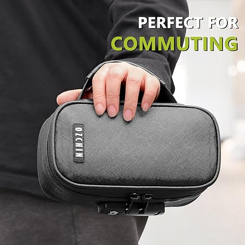 Miniatura 5 de OZCHIN Bolsa a prueba de olores con cerradura de combinación, organizador de archivos, contenedor para medicamentos, bolsa de almacenamiento sin