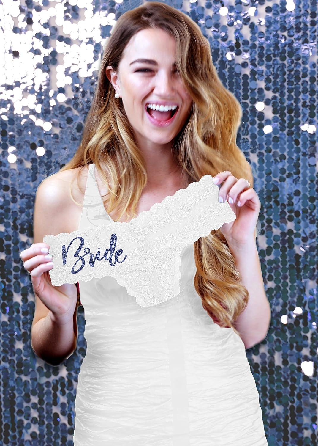 RhinestoneSash Bachelorette Party Supplies - Bridal Shower Gifts Lingerie - Wifey Panties for Bride