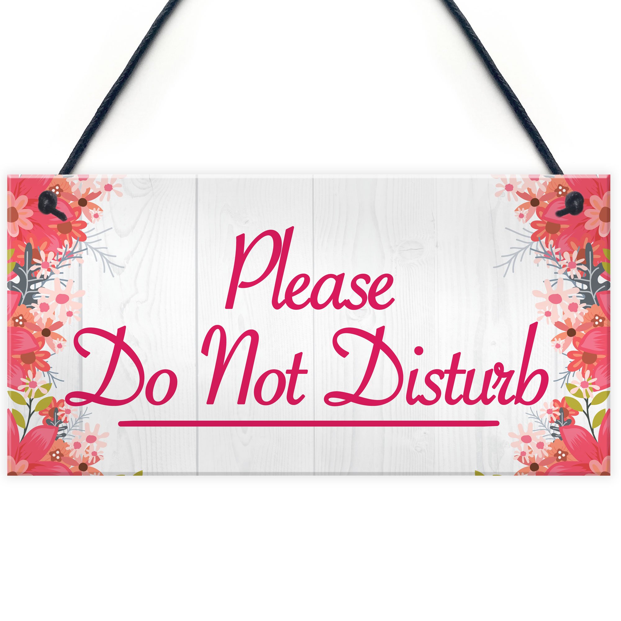 RED OCEAN Please Do Not Disturb Therapist Hotel Privacy Hanging Plaque Home Door Gift Sign