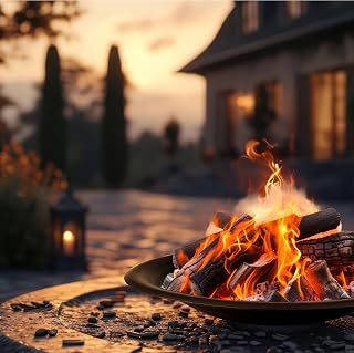 Pure Garden 30-Inch Fire Pit Bowl Insert - Durable Steel Replacement for DIY Outdoor Fire Pits & Wood Burning Rings
