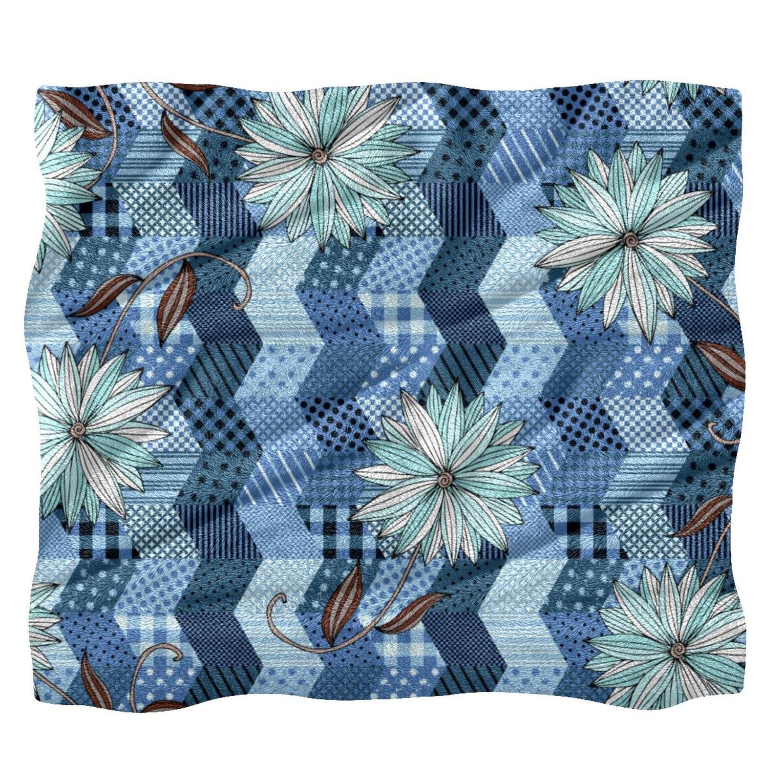 Couverture polaire contre le froid plaid doux art moderne salon