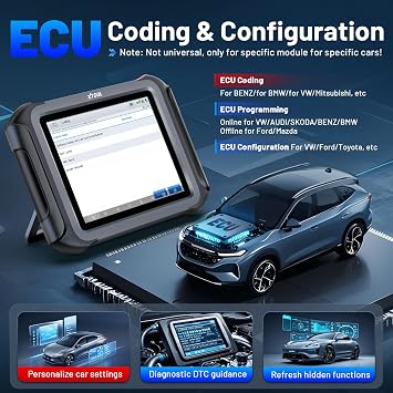 XTOOL D9 MAX OBD2 Scanner, J2534 Reprogramming Topology Mapping, 45+ Resets | AI-Assisted Professional Automotive Scan Tool,4000+Bidirectional, ECU Coding, ADAS Calibration, FCA/DoIP/CAN FD,3-Year Update