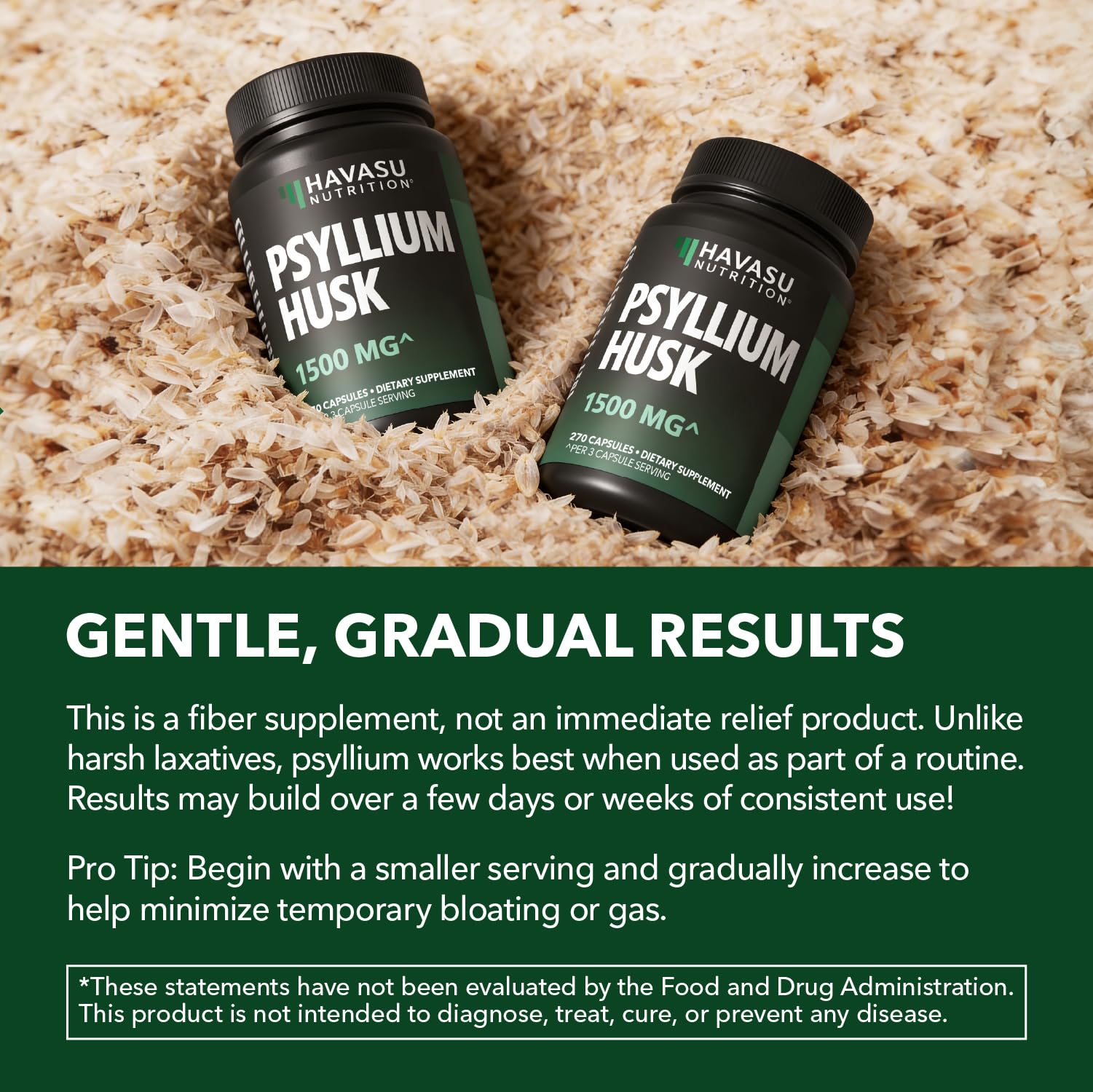 Vegan Psyllium Husk Fiber Capsules, GLP-1 Nutritional Support, 270 Pills — Amazon image 7