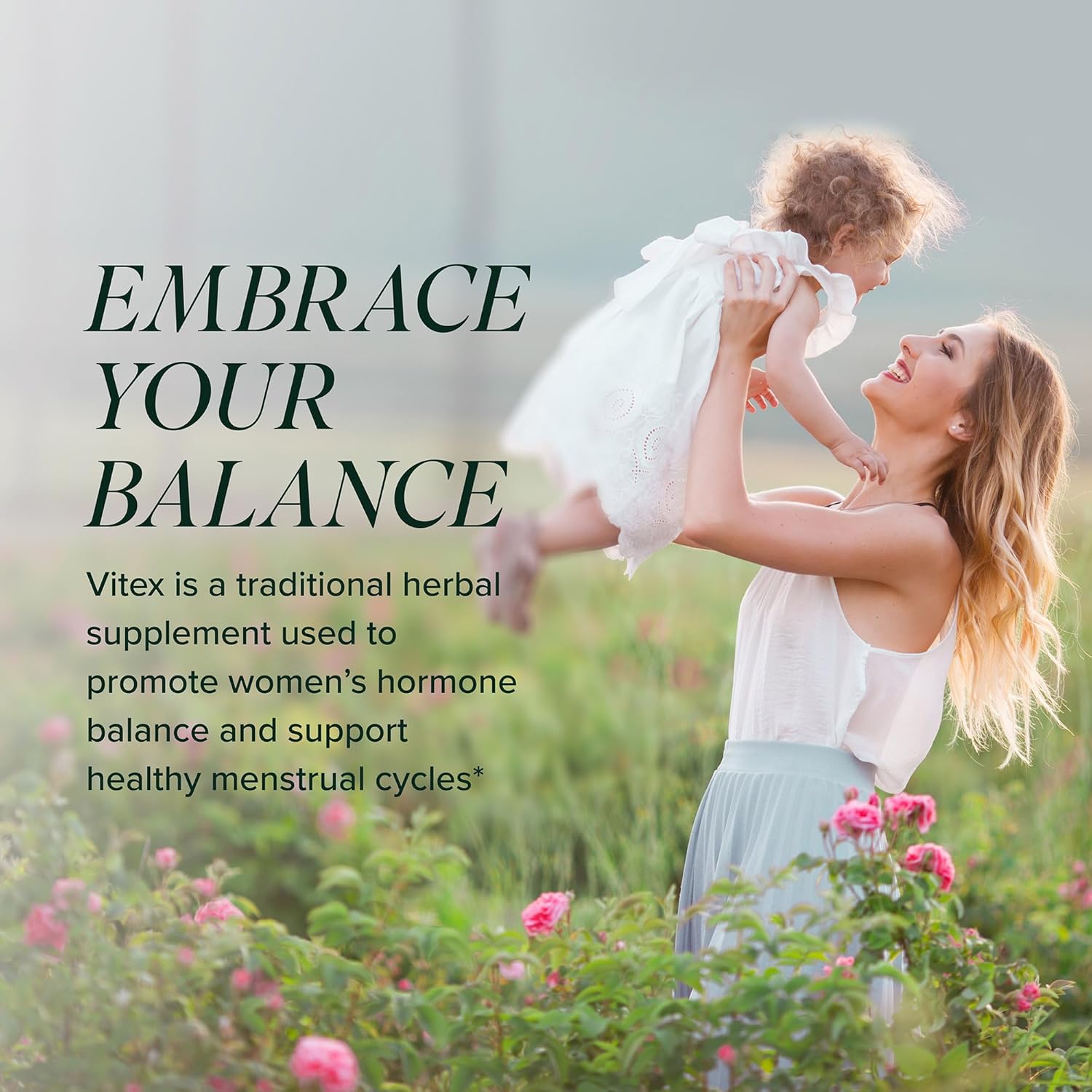 Vitex Chasteberry Supplement 600mg | Agnus Castus for Women's Hormone Balance, Menopause, Menstrual Regularity & Hormonal Acne* | Certified Gluten-Free, Vegetarian | 90 Capsules, 3-Month Supply - Image 4