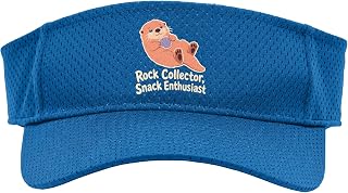 Rock Collector Snack Enthusiast Sea Otter Sport Sun Visor
