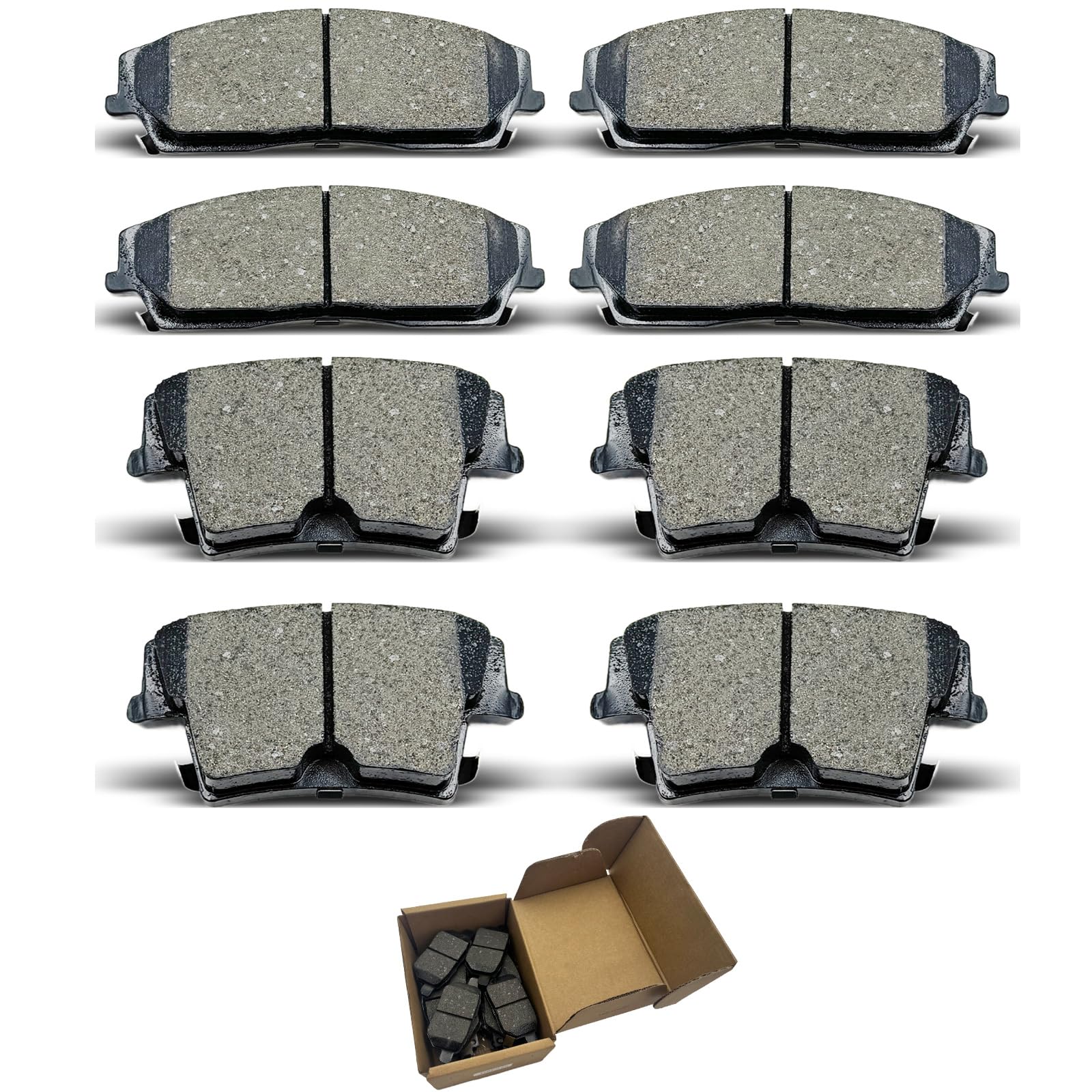 CCTECHMASS 8pc Ceramic Brake Pads