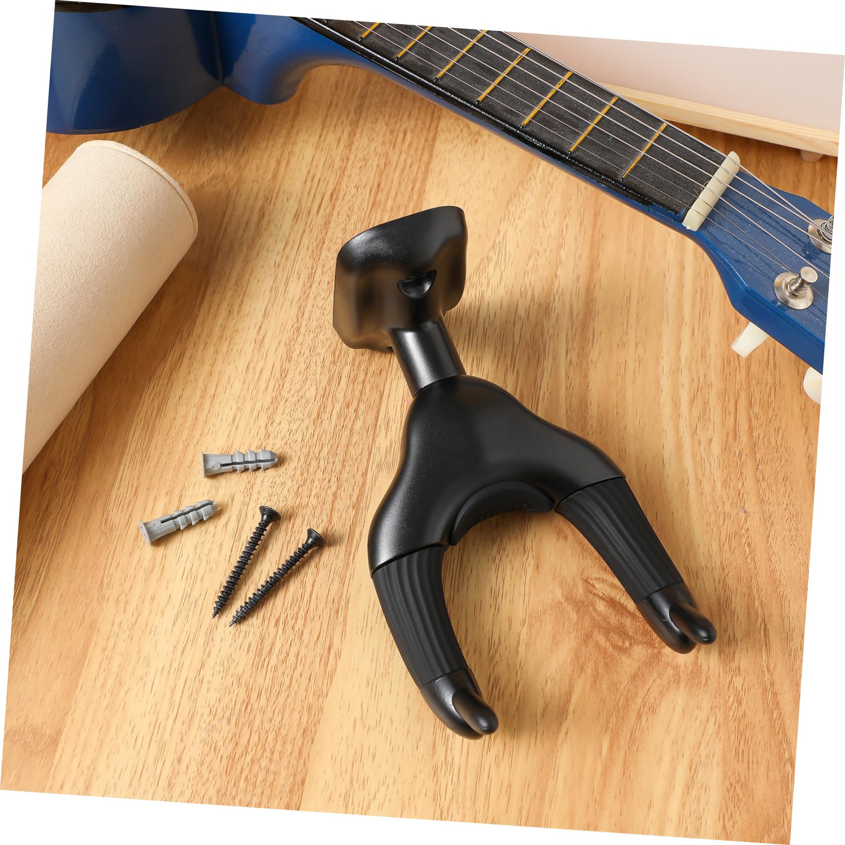 PartyKindom haczyk do gitary gitara akustyczna Ściana stojaka gitarę hak do gitary hak ścienny do gitary uchwyt gitarę ścienny nawias Ukulele przyłączać stojak gitarę PC i silikon