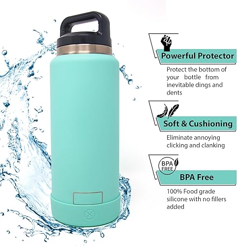 Miniatura 5 de Bota protectora para botellas YETI de 46 onzas, 36 onzas, 26 onzas, 1812 onzas, Owala de 32 onzas y 24 onzas y botellas de agua Yonder, funda