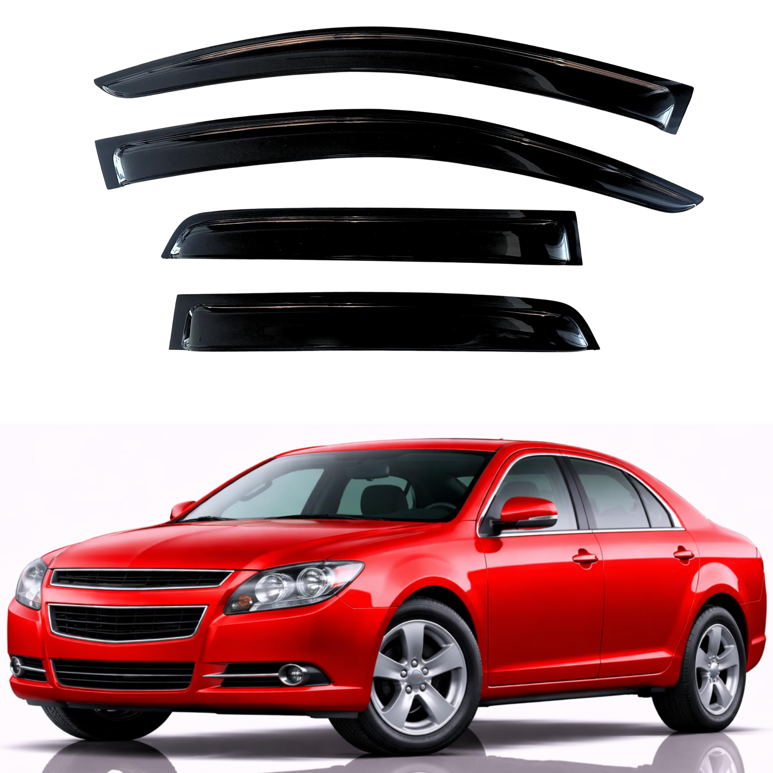 KPY Rain Guards Fit for 2008-2012 Chevrolet Malibu
