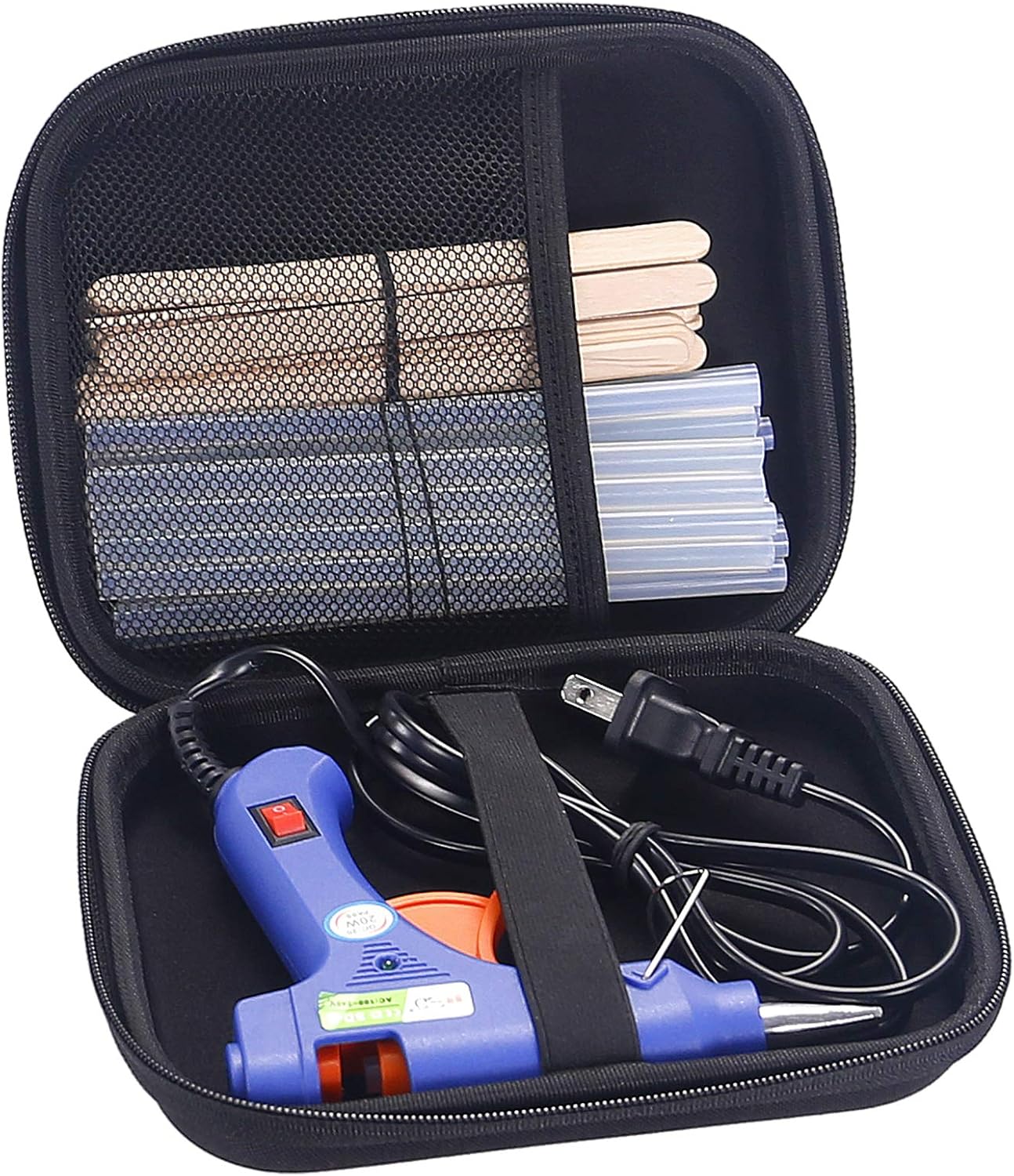 Hot Glue Gun with Glue Sticks,Hot Melt Glue Gun Kit for Crafts with 20 Pcs Glue Sticks and 20 Wood Craft Sticks,Hot Mini Glue Gun with Case for School DIY Arts, Craft, Home Repairs for Kids : Arts, Crafts & Sewing