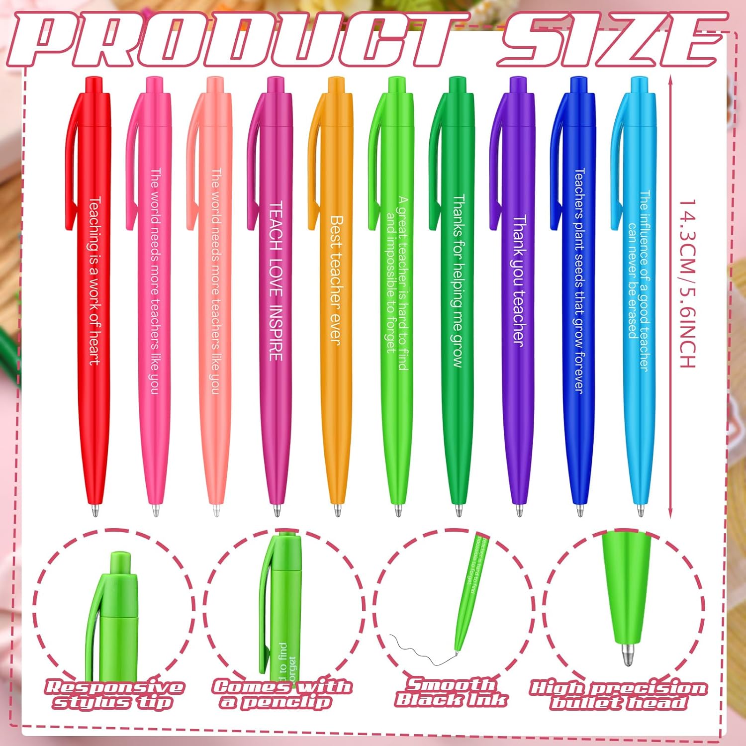 Kosiz 30 Set/90 Pcs Teacher Appreciation Gifts Bulk Flower Shaped Notepad Sticky Note with Pen Organza Bag End of Year Teacher Gifts from Student Thank You Present for Office School Classroom Supplies
