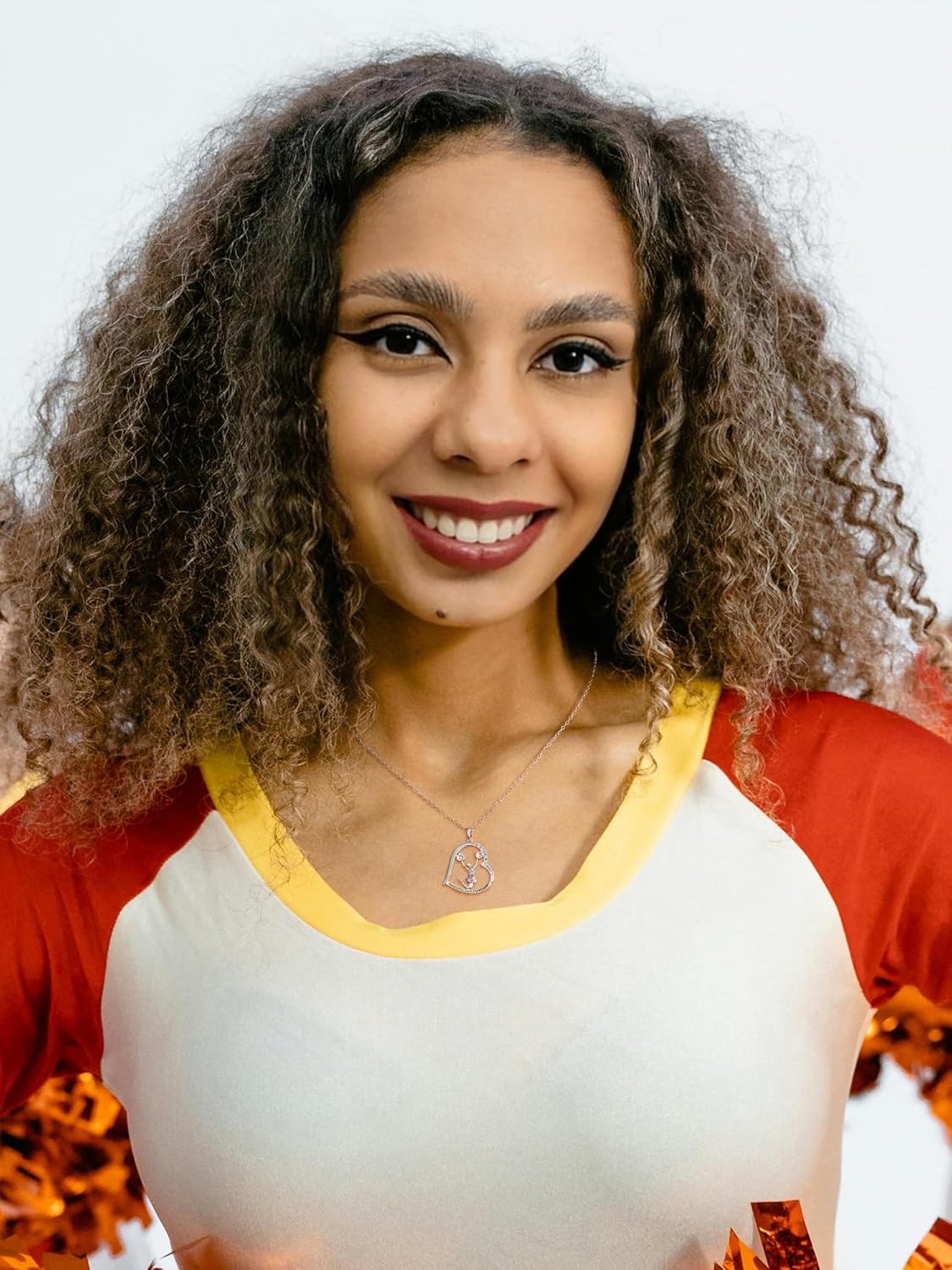 NORBU Cheerleader Gifts for Girls, Hypoallergenic Cheer Necklace for Daughter Cheerleading Squad Cheer Team Team Spirit Coach, Homecoming Graduation Birthday Christmas Gift - Image 9