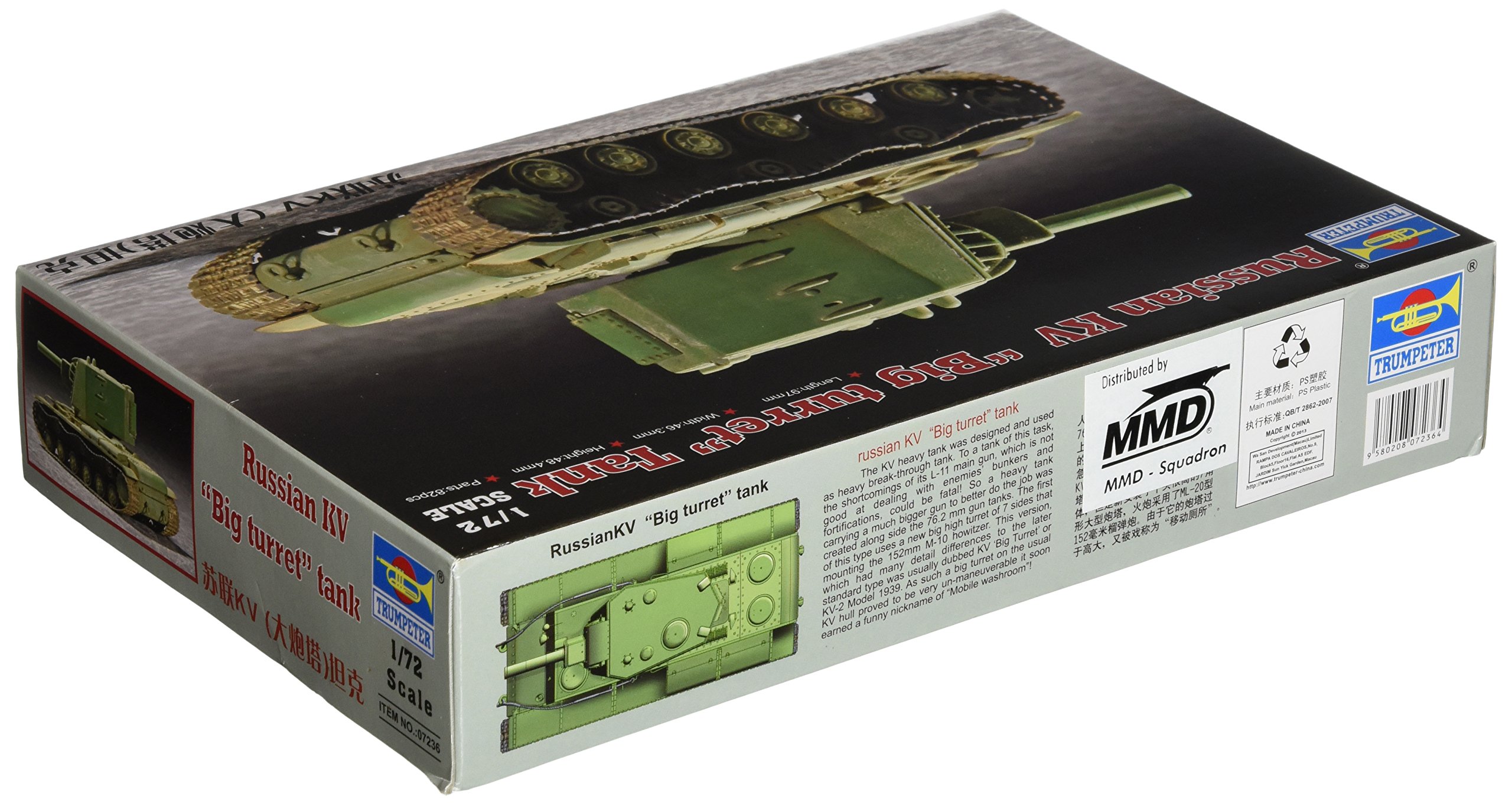 Trumpeter 1/72 Russian KV Tank (Big Turret)