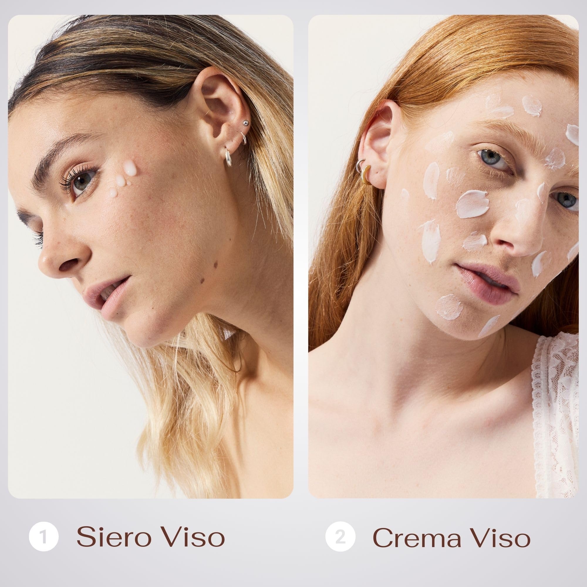 Demetra Kit Skincare 2 in1 – Crema viso 85% e Siero viso 90% - Bava di Lumaca e Acido ialuronico (50ml e 30ml) trattamento rigenerante