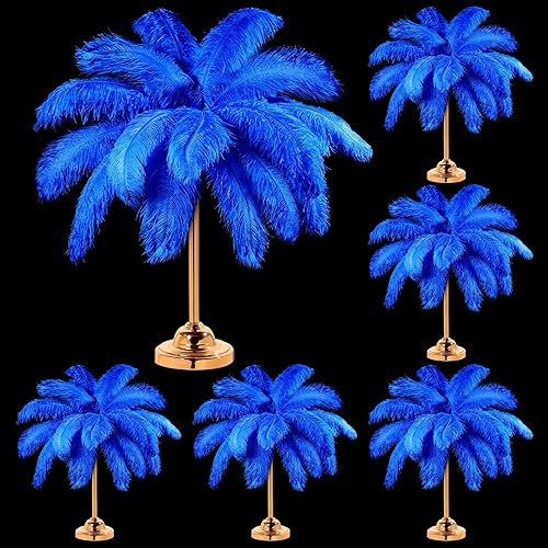 Miniatura 8 de 80 plumas de avestruz naturales grandes de 14 a 16 pulgadas, plumas de avestruz a granel para manualidades, boda, fiesta, centro de mesa, decoración