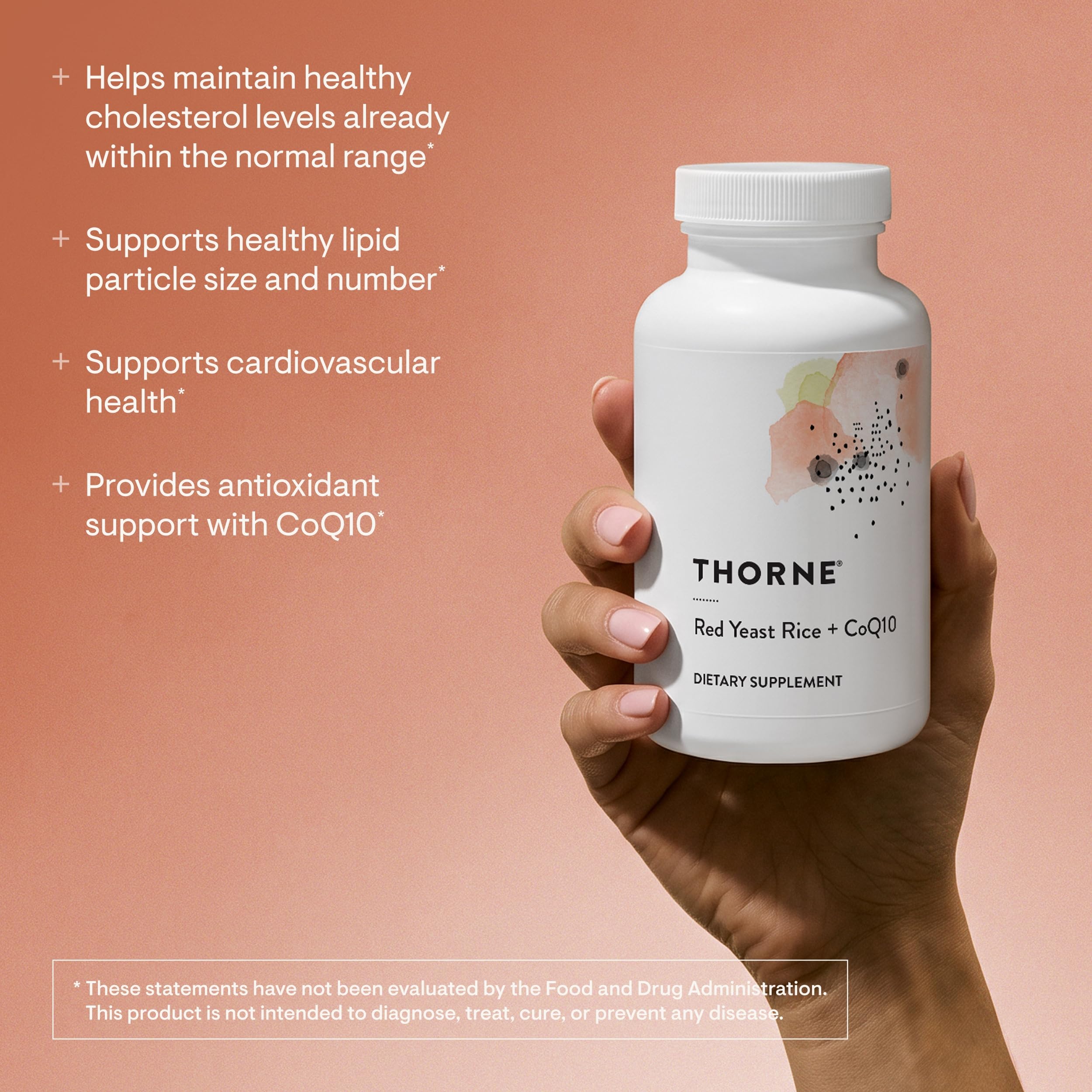 THORNE Red Yeast Rice + CoQ10, Provides Antioxidant Support*, 120 Capsules — Amazon image 3